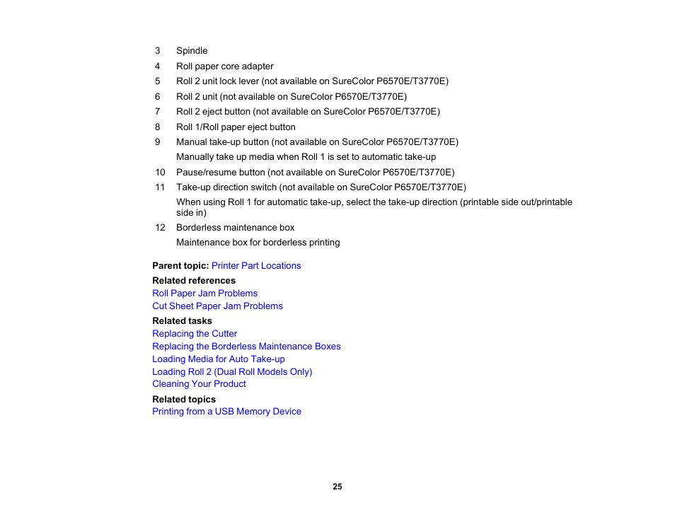 Epson SureColor P8570DL 44" Wide-Format Dual Roll Printer with High-Capacity 1.6L Ink Pack System User Manual | Page 25 / 462