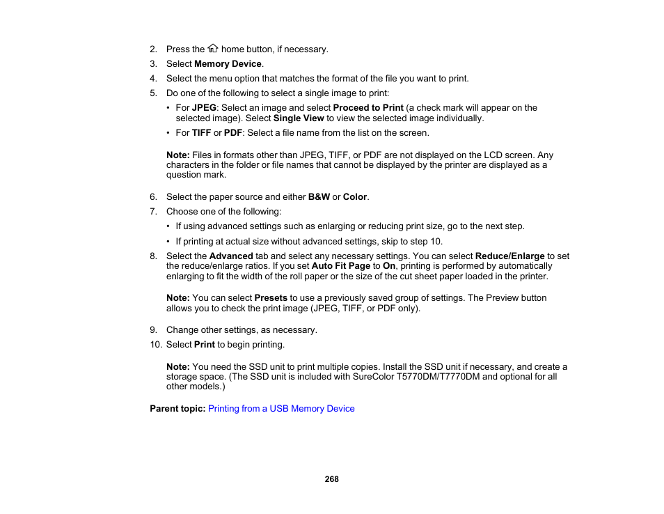 Epson SureColor P8570DL 44" Wide-Format Dual Roll Printer with High-Capacity 1.6L Ink Pack System User Manual | Page 268 / 462