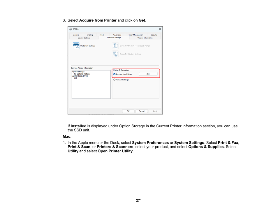Epson SureColor P8570DL 44" Wide-Format Dual Roll Printer with High-Capacity 1.6L Ink Pack System User Manual | Page 271 / 462