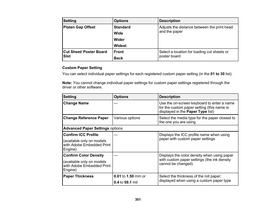 Epson SureColor P8570DL 44" Wide-Format Dual Roll Printer with High-Capacity 1.6L Ink Pack System User Manual | Page 301 / 462
