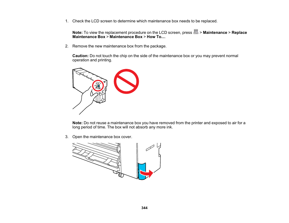 Epson SureColor P8570DL 44" Wide-Format Dual Roll Printer with High-Capacity 1.6L Ink Pack System User Manual | Page 344 / 462