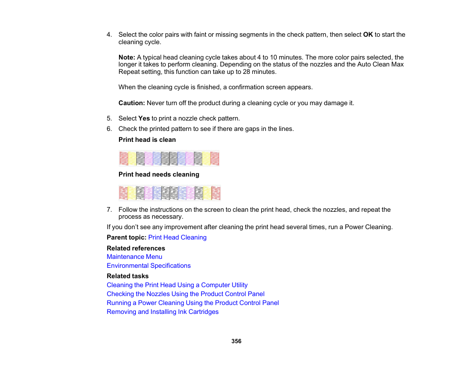 Epson SureColor P8570DL 44" Wide-Format Dual Roll Printer with High-Capacity 1.6L Ink Pack System User Manual | Page 356 / 462