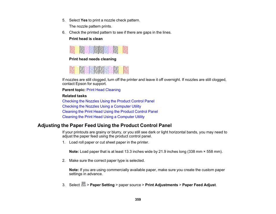 Epson SureColor P8570DL 44" Wide-Format Dual Roll Printer with High-Capacity 1.6L Ink Pack System User Manual | Page 359 / 462