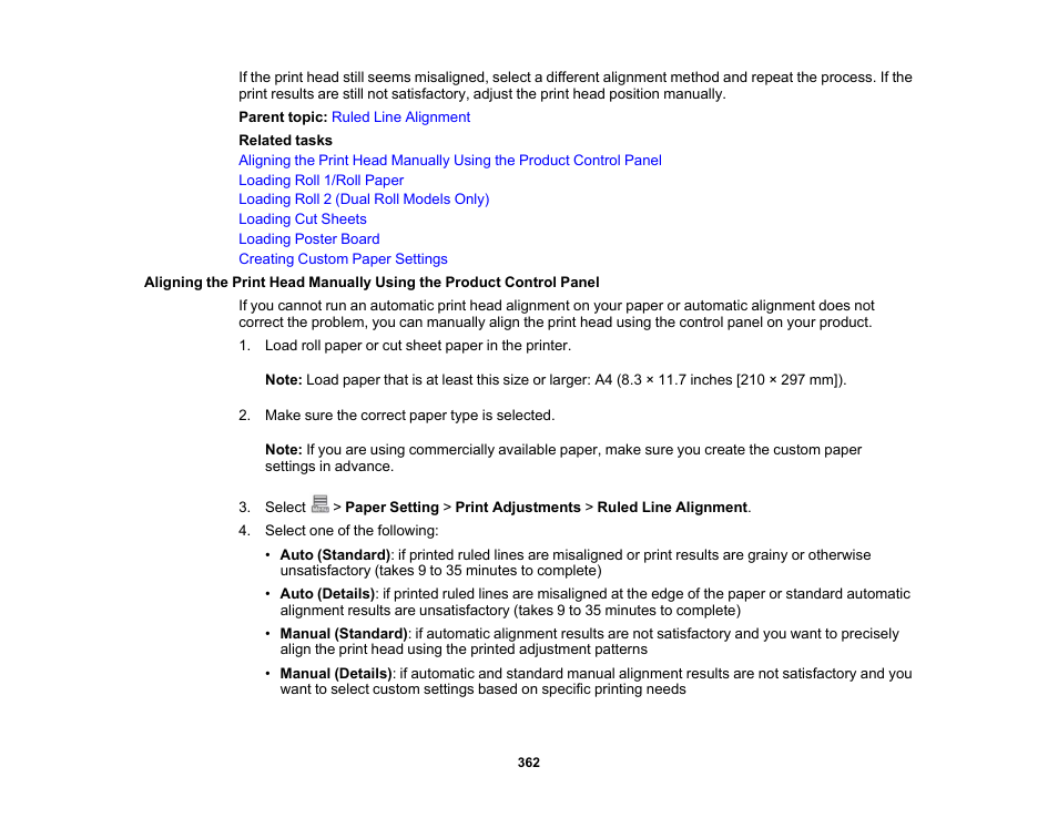 Epson SureColor P8570DL 44" Wide-Format Dual Roll Printer with High-Capacity 1.6L Ink Pack System User Manual | Page 362 / 462