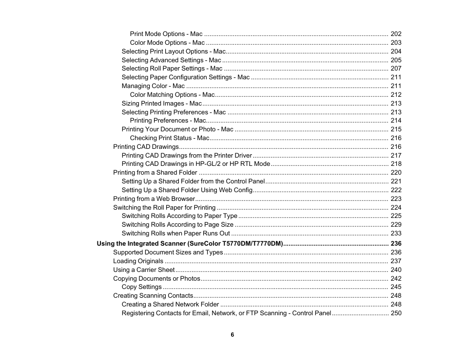 Epson SureColor P8570DL 44" Wide-Format Dual Roll Printer with High-Capacity 1.6L Ink Pack System User Manual | Page 6 / 462