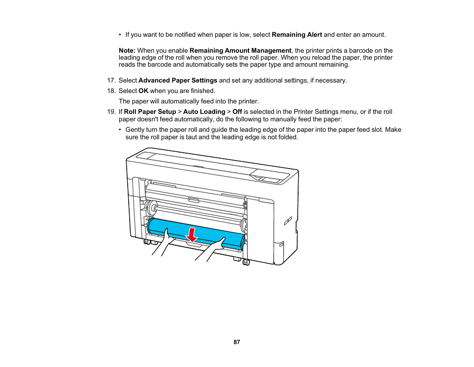 Epson SureColor P8570DL 44" Wide-Format Dual Roll Printer with High-Capacity 1.6L Ink Pack System User Manual | Page 87 / 462
