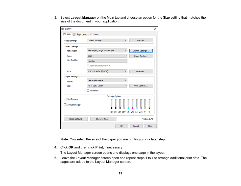 Epson SureColor P900 17" Photo Printer User Manual | Page 71 / 158