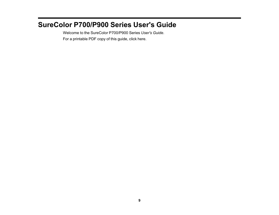 Surecolor p700/p900 series user's guide | Epson SureColor P900 17