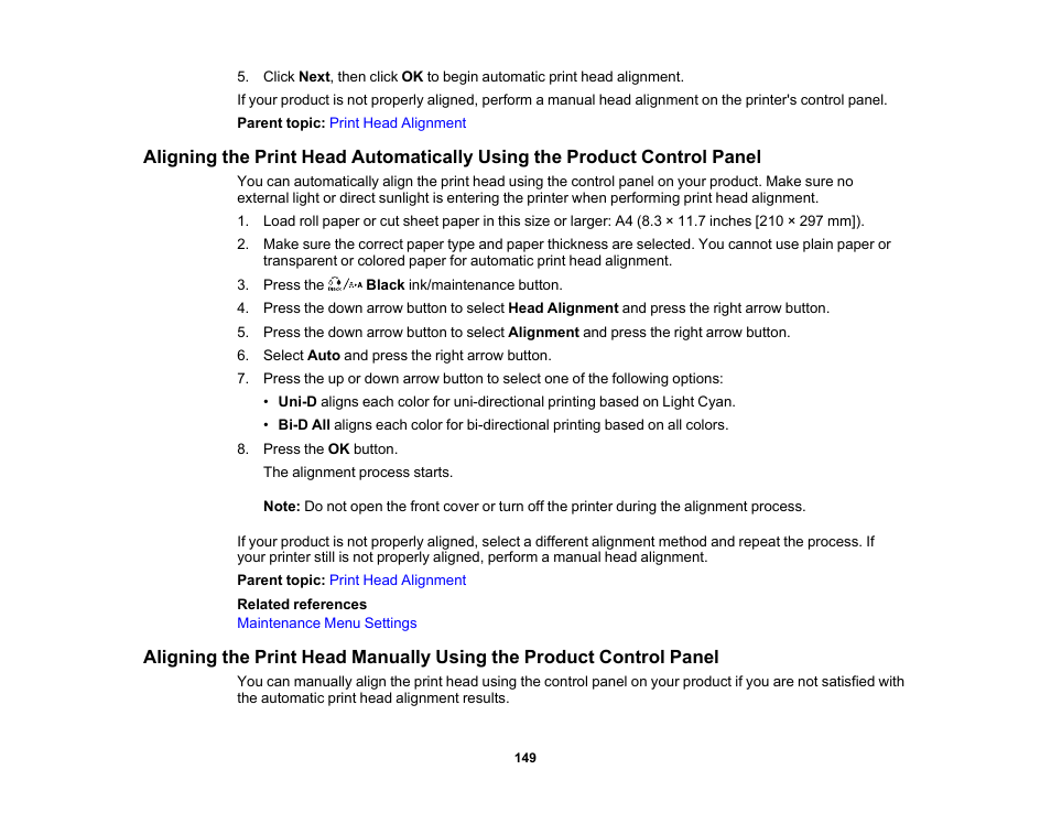 Epson SureColor P5000 Commercial Edition 17" Wide-Format Inkjet Printer User Manual | Page 149 / 198