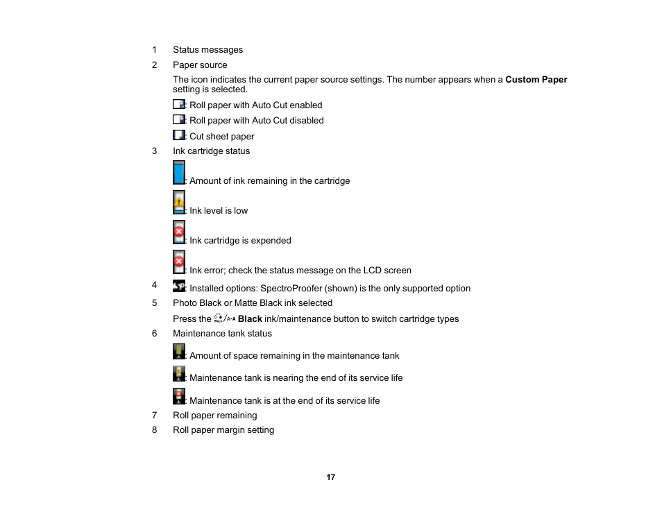 Epson SureColor P5000 Commercial Edition 17" Wide-Format Inkjet Printer User Manual | Page 17 / 198