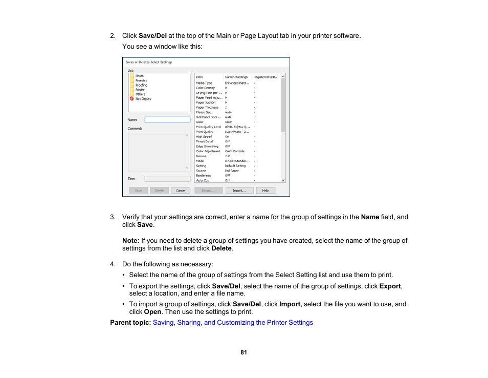 Epson SureColor P5000 Commercial Edition 17" Wide-Format Inkjet Printer User Manual | Page 81 / 198