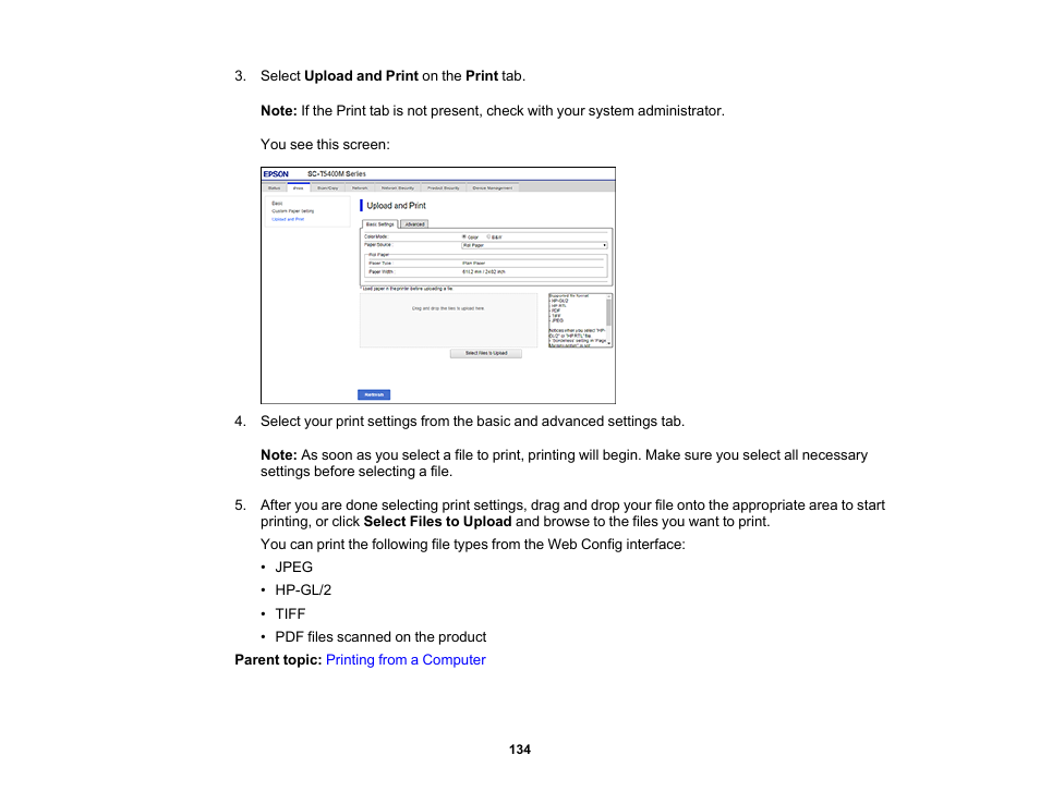 Epson SureColor T3170M 24" Wireless Printer, Scanner & Copier User Manual | Page 134 / 274