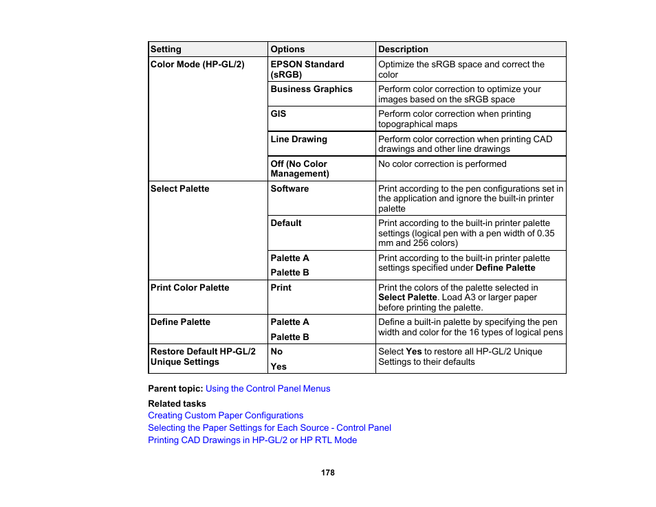 Epson SureColor T3170M 24" Wireless Printer, Scanner & Copier User Manual | Page 178 / 274