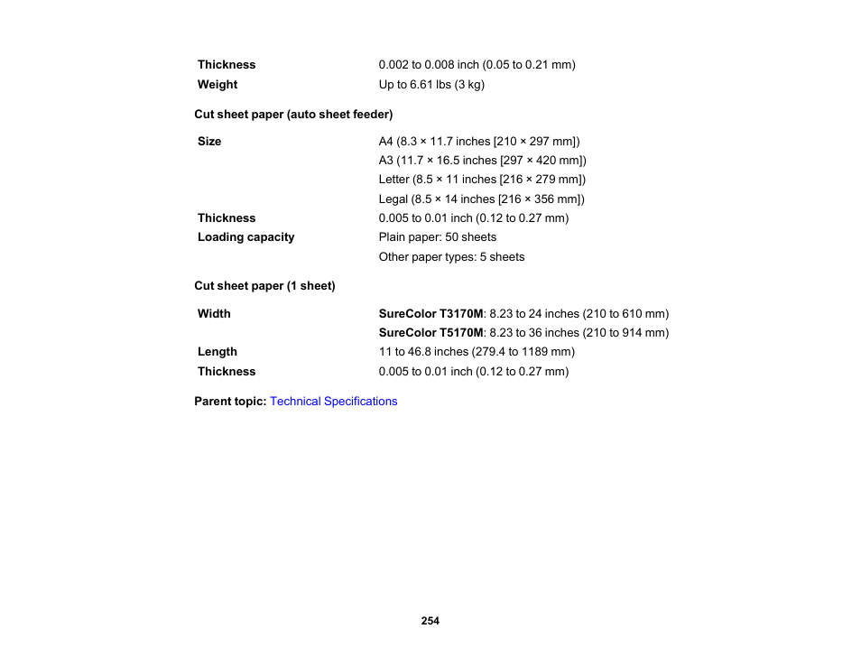 Epson SureColor T3170M 24" Wireless Printer, Scanner & Copier User Manual | Page 254 / 274