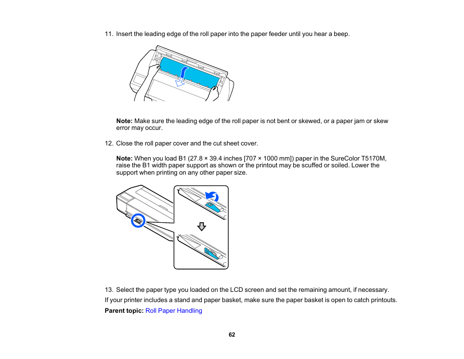 Epson SureColor T3170M 24" Wireless Printer, Scanner & Copier User Manual | Page 62 / 274