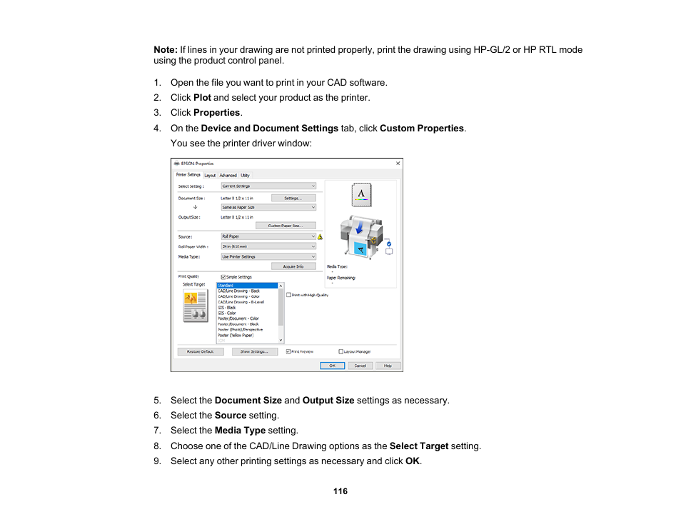 Epson SureColor T3170x 24" Desktop Printer User Manual | Page 116 / 216