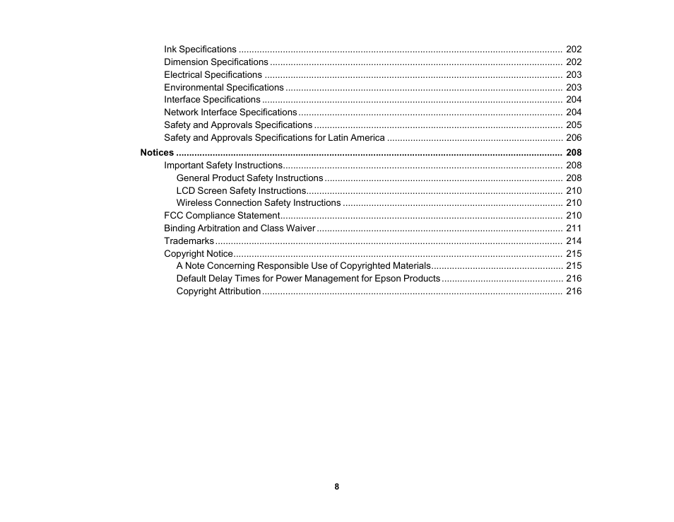 Epson SureColor T3170x 24" Desktop Printer User Manual | Page 8 / 216