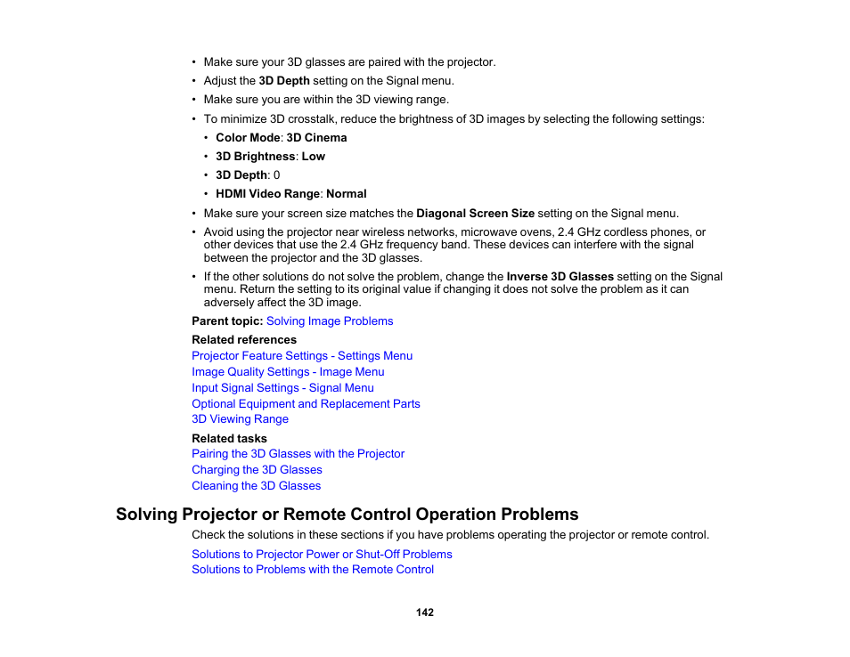 Epson Home Cinema 4010 Pixel-Shifted UHD 3LCD Home Theater Projector User Manual | Page 142 / 166