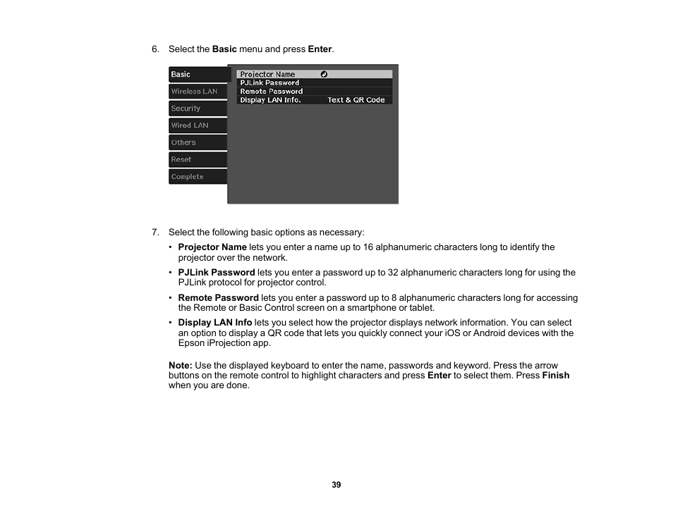 Epson Home Cinema 4010 Pixel-Shifted UHD 3LCD Home Theater Projector User Manual | Page 39 / 166