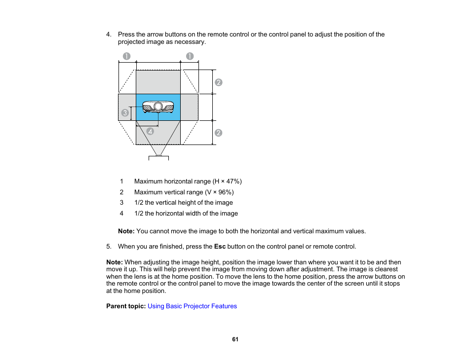 Epson Home Cinema 4010 Pixel-Shifted UHD 3LCD Home Theater Projector User Manual | Page 61 / 166