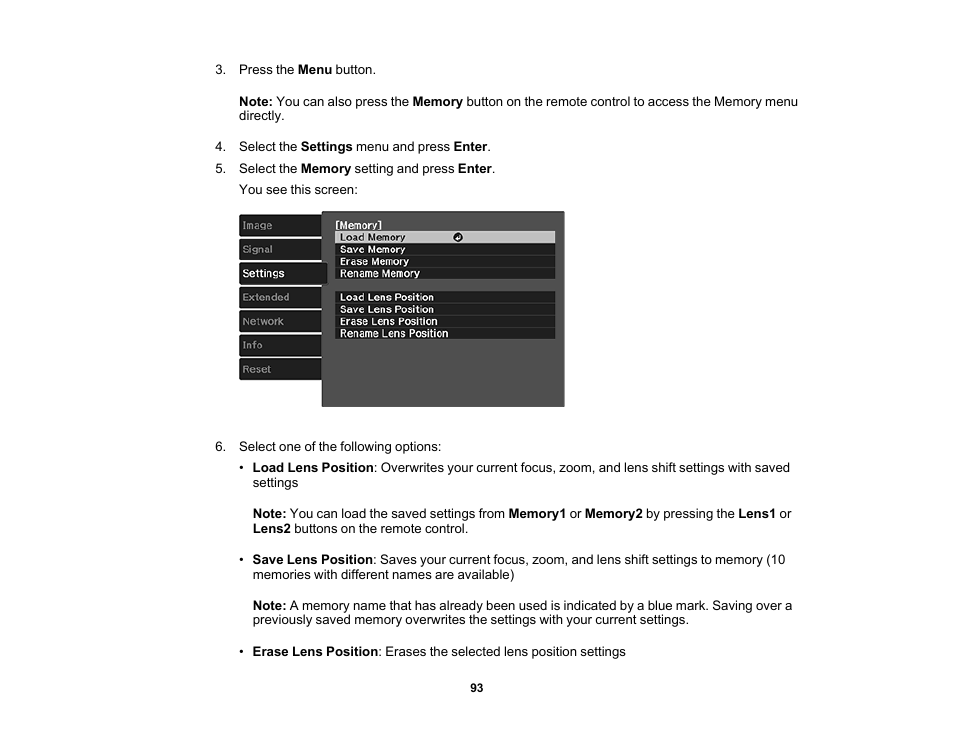 Epson Home Cinema 4010 Pixel-Shifted UHD 3LCD Home Theater Projector User Manual | Page 93 / 166
