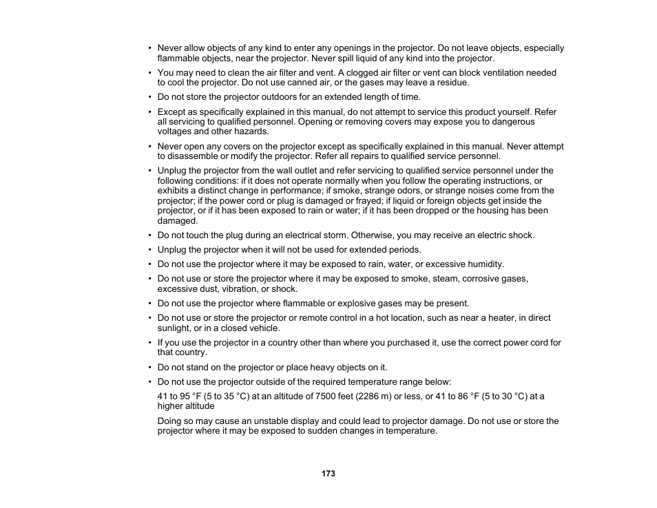 Epson Home Cinema PRO-UHD 5050UB HDR Pixel-Shift 4K UHD 3LCD Home Theater Projector User Manual | Page 173 / 184