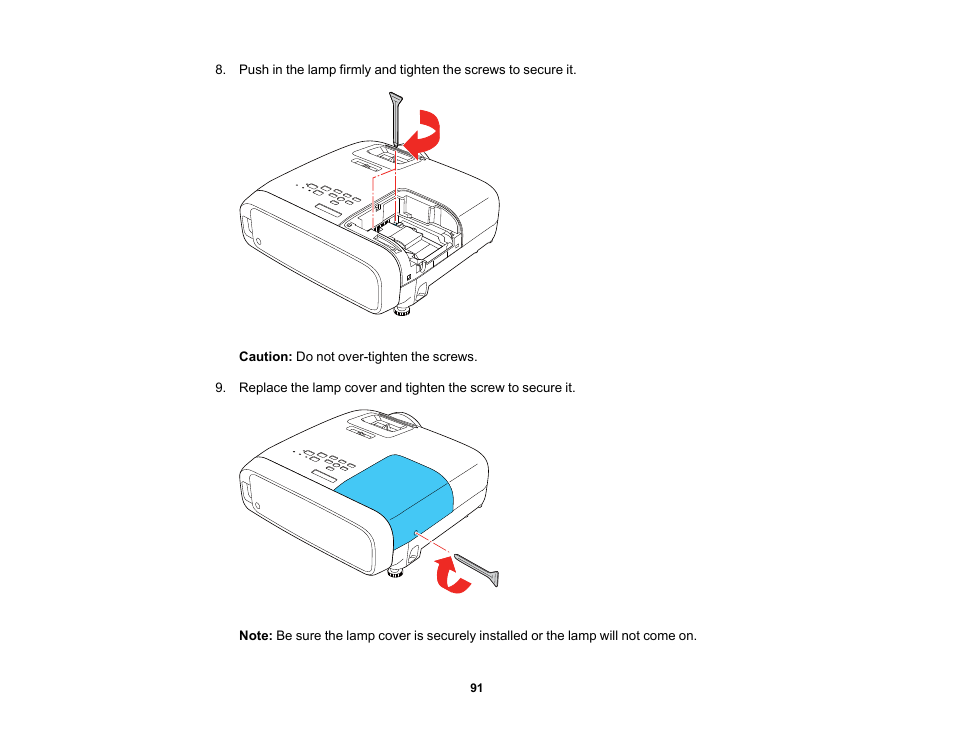 Epson Home Cinema 2200 2700-Lumen Full HD 3LCD Smart Projector (2021 Version) User Manual | Page 91 / 136