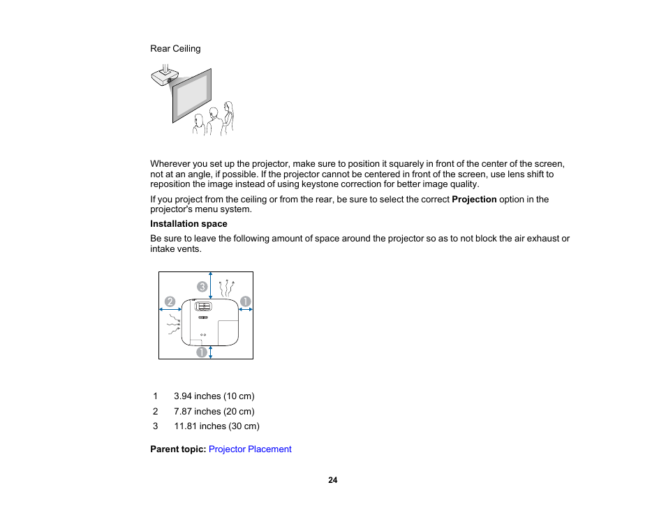 Epson Home Cinema 2350 2800-Lumen Pixel-Shift 4K UHD 3LCD Smart Gaming Projector User Manual | Page 24 / 149