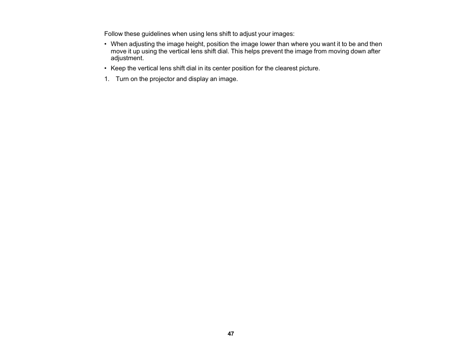 Epson Home Cinema 2350 2800-Lumen Pixel-Shift 4K UHD 3LCD Smart Gaming Projector User Manual | Page 47 / 149