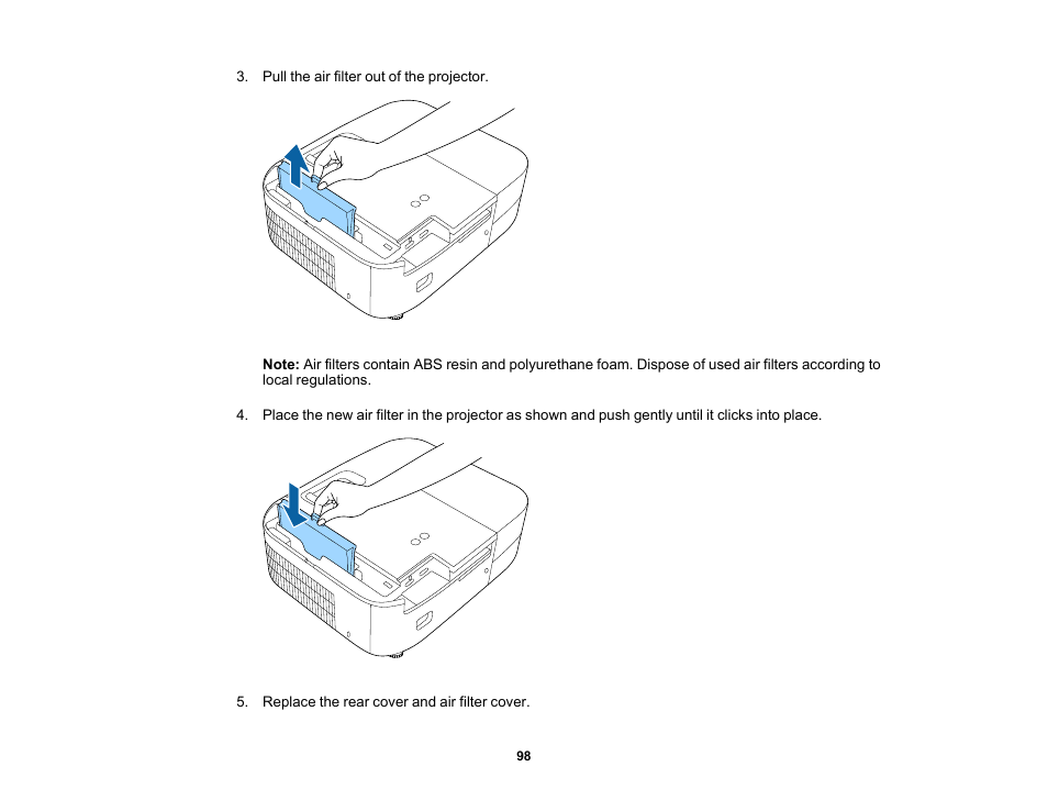 Epson Home Cinema 2350 2800-Lumen Pixel-Shift 4K UHD 3LCD Smart Gaming Projector User Manual | Page 98 / 149