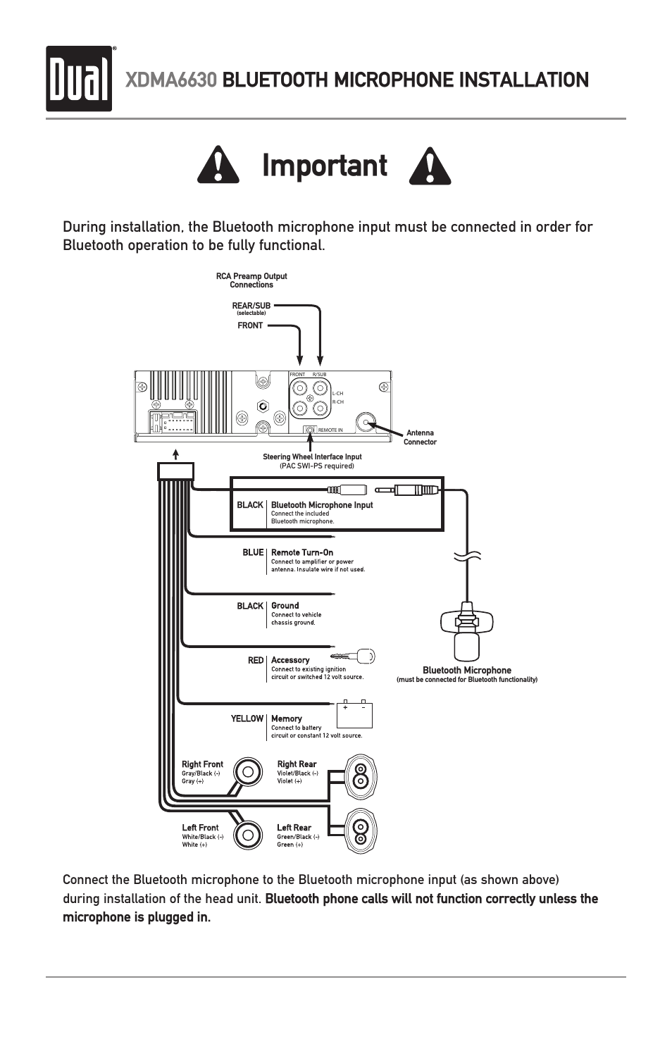 Dual XDMA6630 User Manual | 1 page