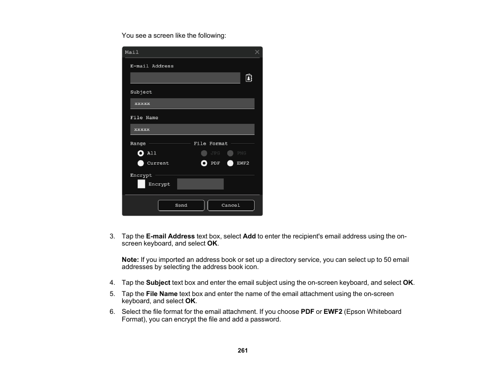 Epson BrightLink 1485Fi 5000-Lumen Pixel-Shift Full HD Ultra-Short Throw 3LCD Interactive Laser Projector User Manual | Page 261 / 395