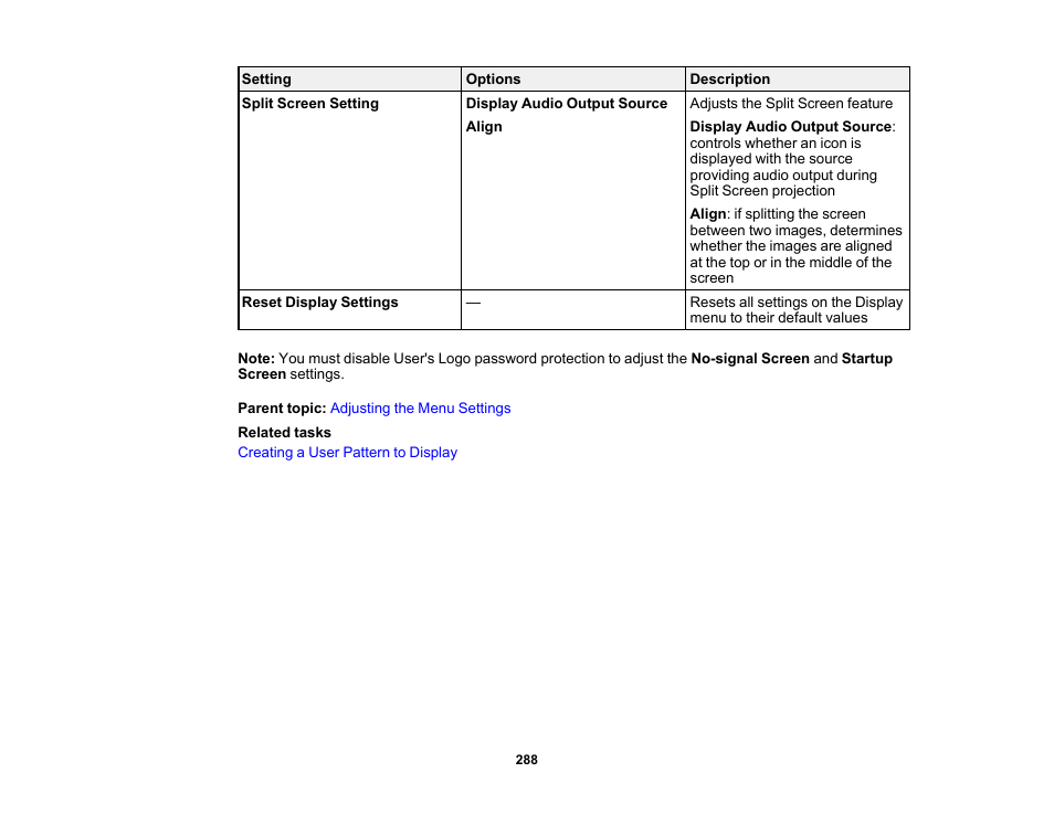 Epson BrightLink 1485Fi 5000-Lumen Pixel-Shift Full HD Ultra-Short Throw 3LCD Interactive Laser Projector User Manual | Page 288 / 395