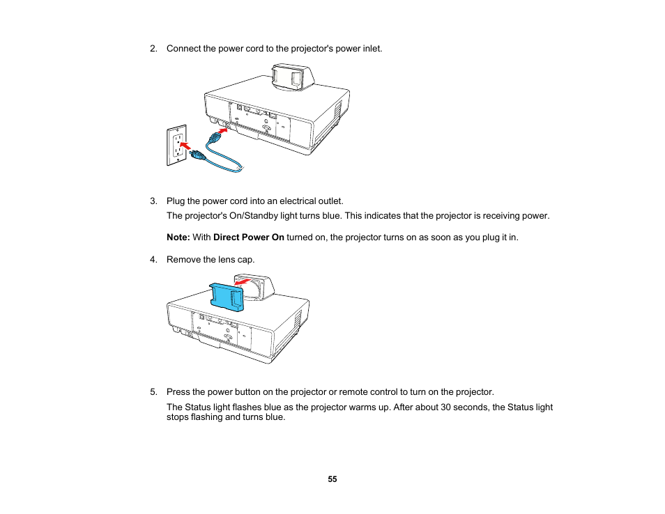 Epson 100" EpiqVision Ultra LS500 4000-Lumen Pixel-Shift 4K UHD 3LCD Laser Projector TV System with 100" Screen (White Projector) User Manual | Page 55 / 170