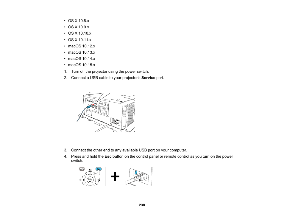 Epson Pro L30002UNL 30,000-Lumen HDR Pixel-Shift DCI 4K Laser 3LCD Large Venue Projector (White) User Manual | Page 238 / 347