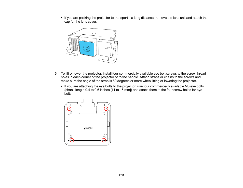 Epson Pro L30002UNL 30,000-Lumen HDR Pixel-Shift DCI 4K Laser 3LCD Large Venue Projector (White) User Manual | Page 288 / 347