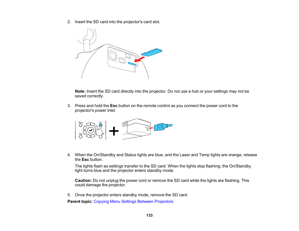 Epson LightScene EV-115 2200-Lumen WXGA Laser 3LCD Projector (Black) User Manual | Page 133 / 210