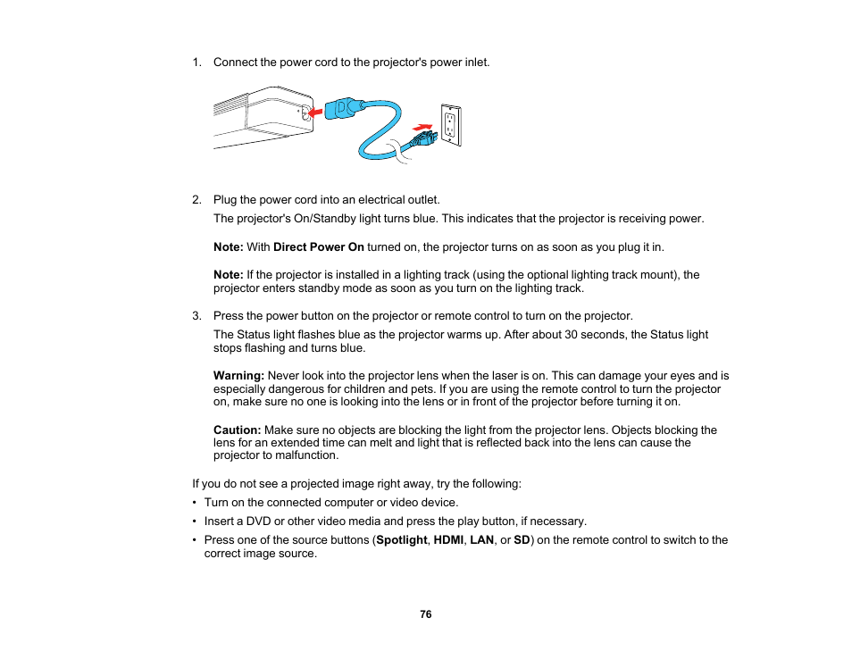 Epson LightScene EV-115 2200-Lumen WXGA Laser 3LCD Projector (Black) User Manual | Page 76 / 210