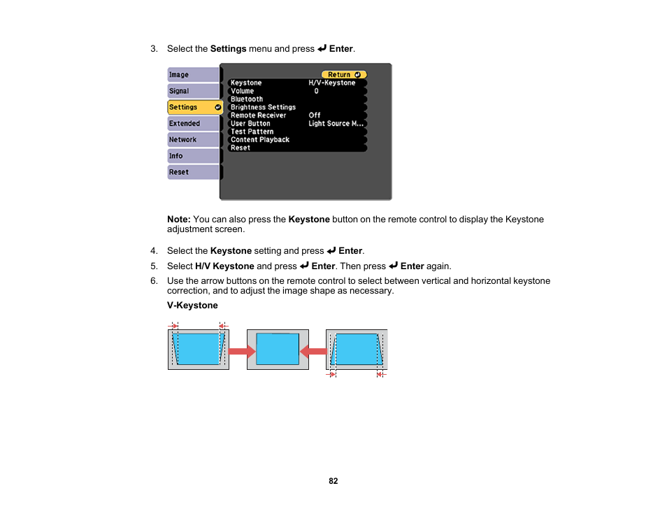 Epson LightScene EV-115 2200-Lumen WXGA Laser 3LCD Projector (Black) User Manual | Page 82 / 210