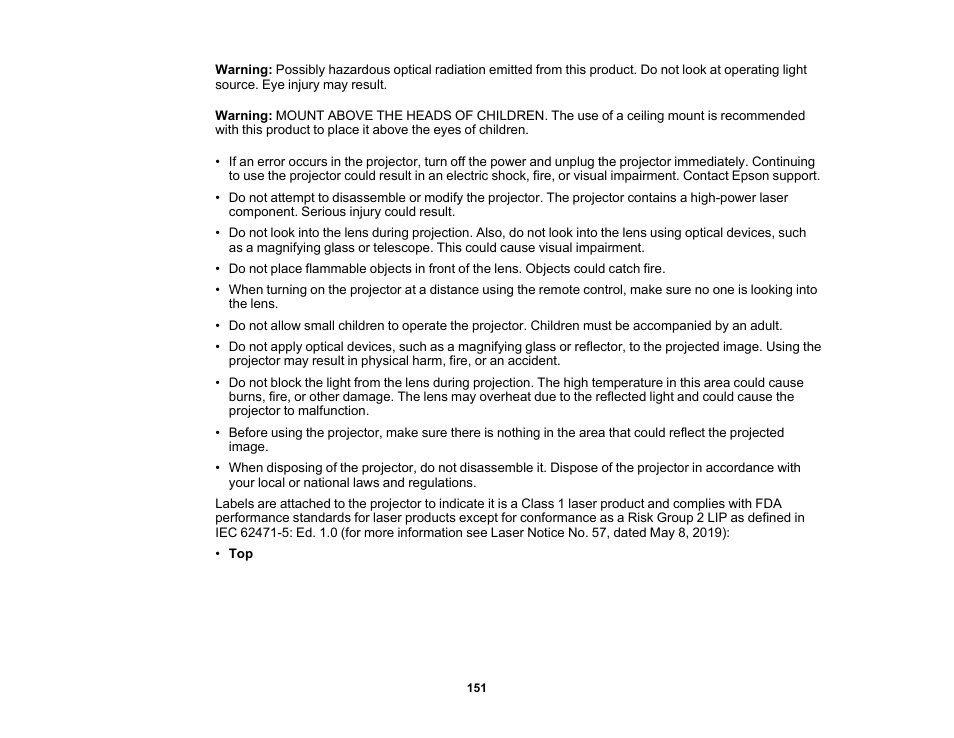 Epson Home Cinema LS11000 2500-Lumen Pixel-Shift 4K UHD Laser 3LCD Projector User Manual | Page 151 / 166