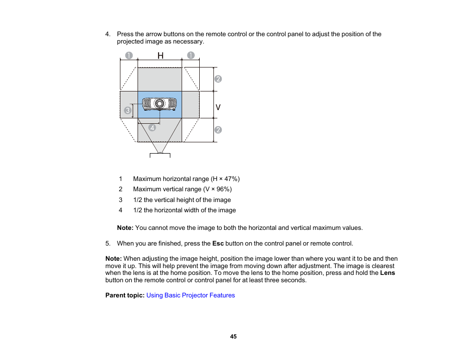 Epson Home Cinema LS11000 2500-Lumen Pixel-Shift 4K UHD Laser 3LCD Projector User Manual | Page 45 / 166