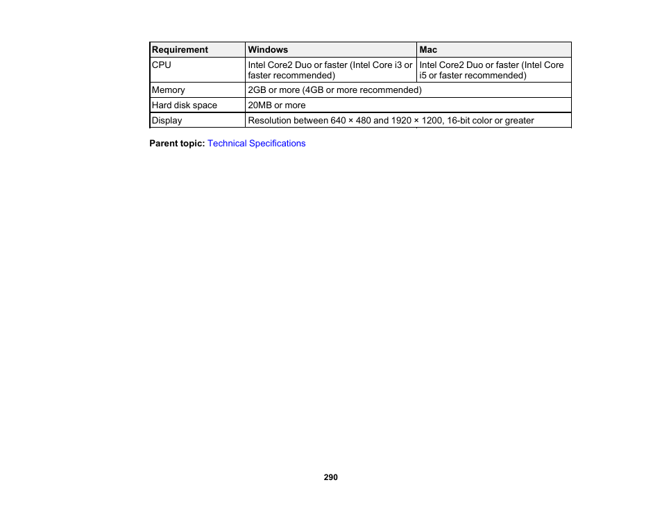 Epson PowerLite L265F 4600-Lumen Full HD Laser 3LCD Projector (Black) User Manual | Page 290 / 306