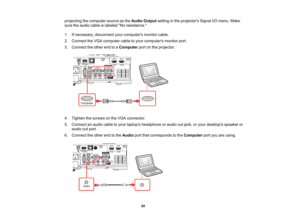 Epson PowerLite L265F 4600-Lumen Full HD Laser 3LCD Projector (Black) User Manual | Page 34 / 306