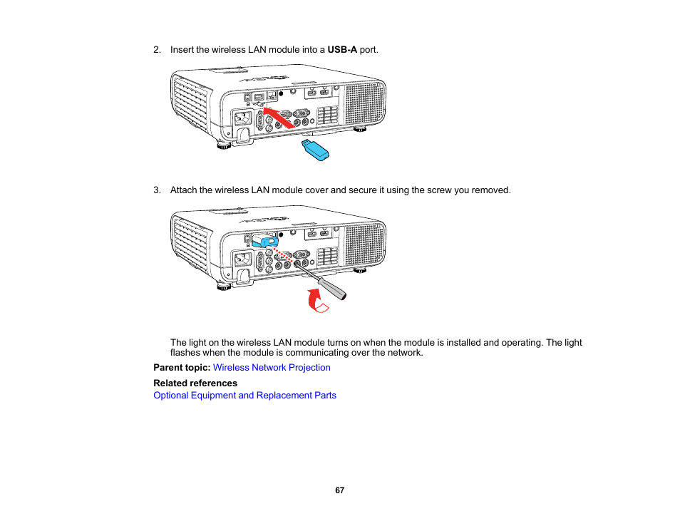 Epson PowerLite L265F 4600-Lumen Full HD Laser 3LCD Projector (Black) User Manual | Page 67 / 306