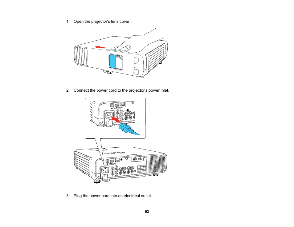 Epson PowerLite L265F 4600-Lumen Full HD Laser 3LCD Projector (Black) User Manual | Page 93 / 306