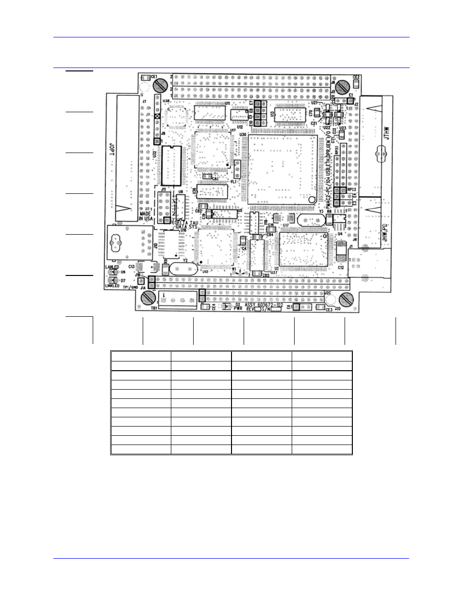 Board layout | Delta Tau PMAC2A-PC/104 User Manual | Page 44 / 70