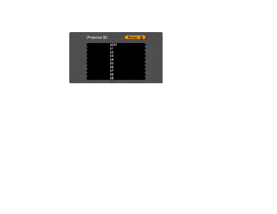 Setting the remote control id | Epson PowerLite 2250U 5000-Lumen WUXGA 3LCD Projector User Manual | Page 144 / 299