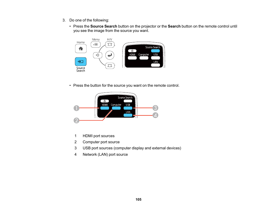 Epson PowerLite 1288 4000-Lumen Full HD 3LCD Projector with Wi-Fi User Manual | Page 105 / 234