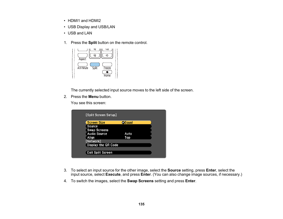 Epson PowerLite 1288 4000-Lumen Full HD 3LCD Projector with Wi-Fi User Manual | Page 135 / 234