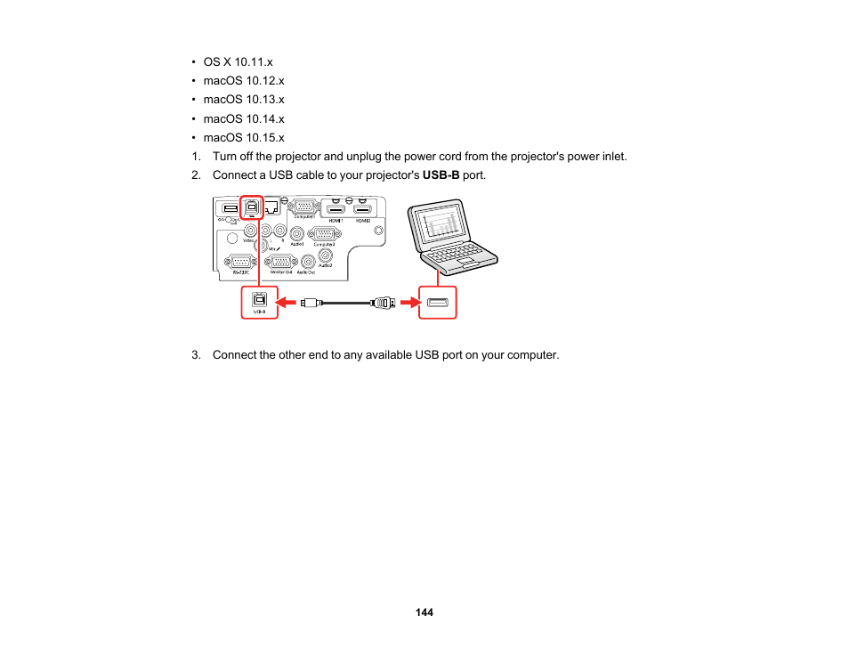 Epson PowerLite 1288 4000-Lumen Full HD 3LCD Projector with Wi-Fi User Manual | Page 144 / 234